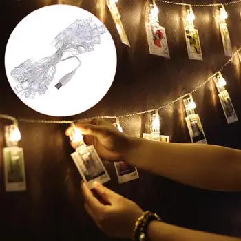 

Photo Clip Fairy Lights Light String NEW Party USB Room Decoration LED Christmas Tree Wedding Lamp