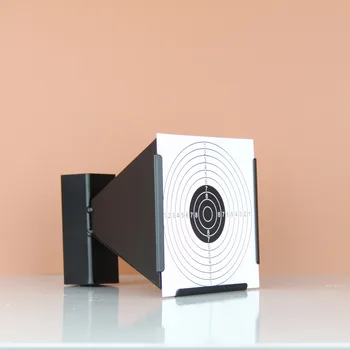 

TOtrait Tactical 14cm Funnel Air Rifle Shooting Target Holder and 20pcs paper Pellet Trap Replacement Targets Holder black