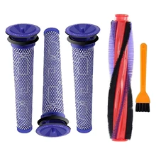 

Hot Replacement Accessory Kit 3 Pack Pre HEPA Filters and 1 Pack Brush Bar for Dyson V6 DC59 DC62 SV03 Vacuum Cleaner