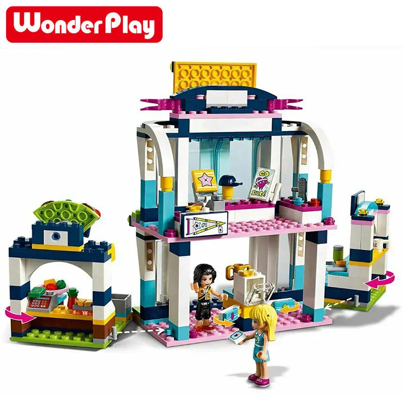 

Stephanie's Sports Arena Building Blocks Set Stacking Figure DIY Toys For Girls Friends For Children Gift 503PCS