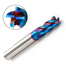 4mm HRC65° 4F Nano wolframowy frez węglikowy frez do stali nierdzewnej