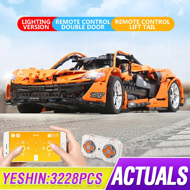 Форма KING 13090 электрический автомобиль 20087 MOC 16915 McLarens P1 радиоуправляемая модель