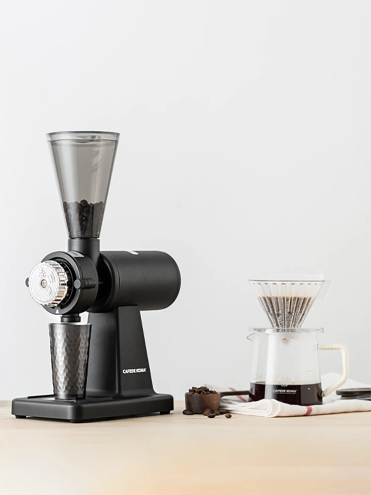 Электрическая кофемолка CAFEDE KONA, 200 г, автоматическая кофемолка, одна кофемолка, подходит для французского пресса, ручного приготовления, сифона