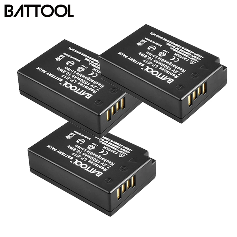 BATTOOL LP-E17 LPE17 LP E17 Батарея+ Зарядное устройство Перезаряжаемые Батарея для цифровой однообъективной зеркальной камеры Canon EOS M3 M5 750D 760D T6i T6s 800D 8000D поцелуй X8i