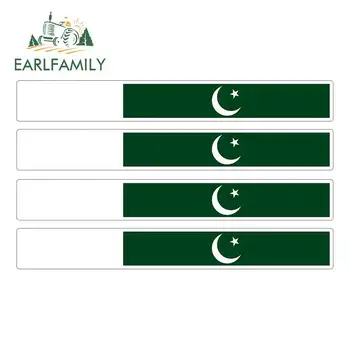 

EARLFAMILY 4pcs Car Stripe Motorcycle Racing Flag Sticker Personality Decal Bike Moto Tuning Pakistan Car Stickers