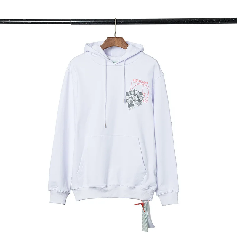 18SS OFF-WHITE OW Осень Зима Новая высокая версия английская Мужская Пара Толстовка