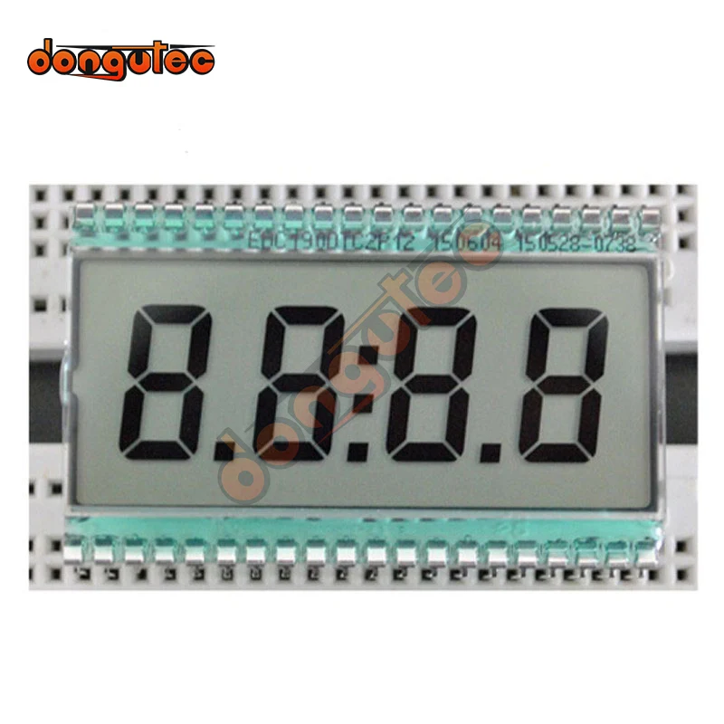 LCD Display Panel 40PIN TN Positive 4 Digits Segment No Backlight 3V Digital Tube Clock