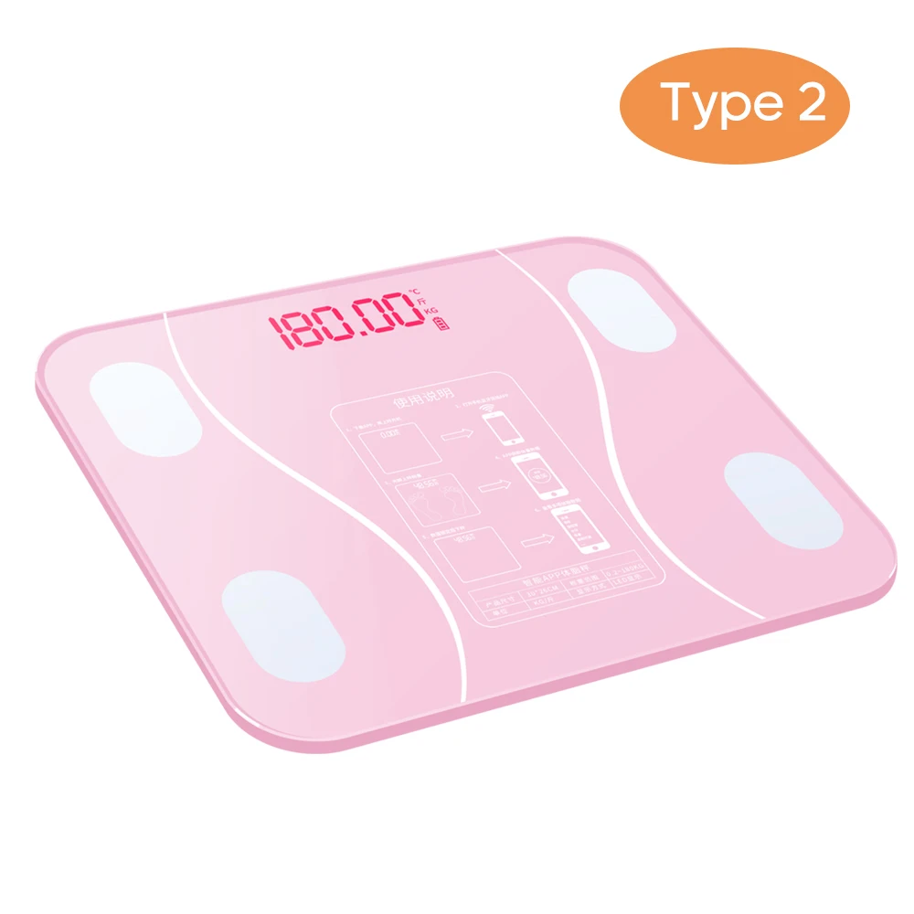 

Hot Multi-Functional Home Use Intelligent Body Fat Scale with Led Display BT Electronic Smart Digital Weight Scale Bathroom Scal