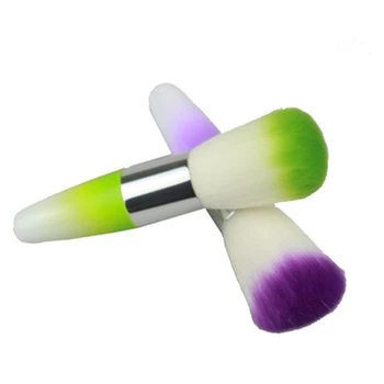 

1pcs Multi-functional multi-color nails cleaning brush dust brush soft hair brush dust brush soft hair powder makeup brush long