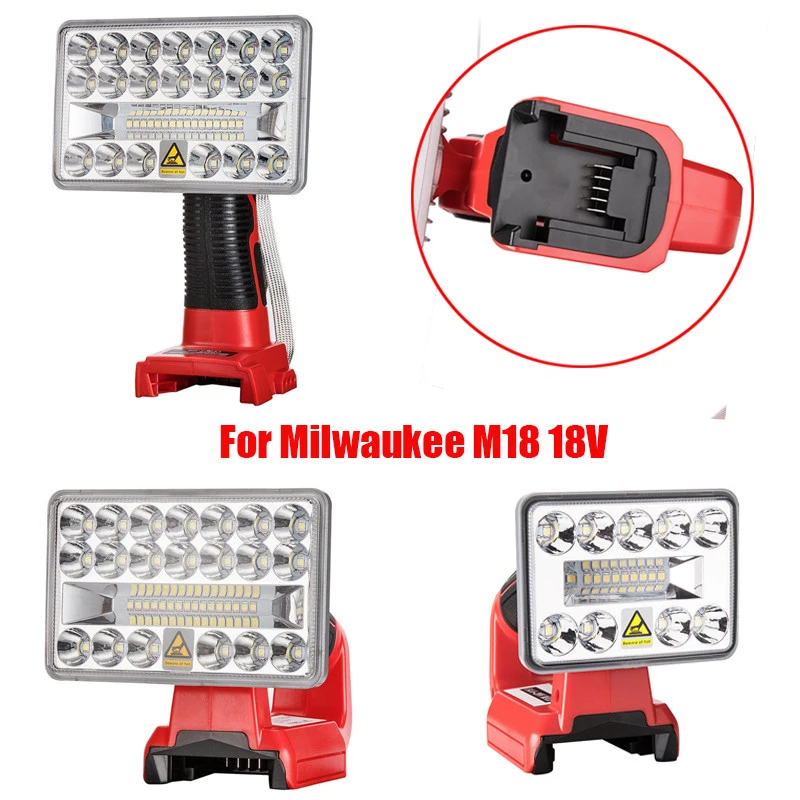 Free shipping For Milwaukee M18 18V Li-Ion Battery Pistol/Portable LED Lamp Flashlight Outdoor Work Light with high quality | Автомобили и