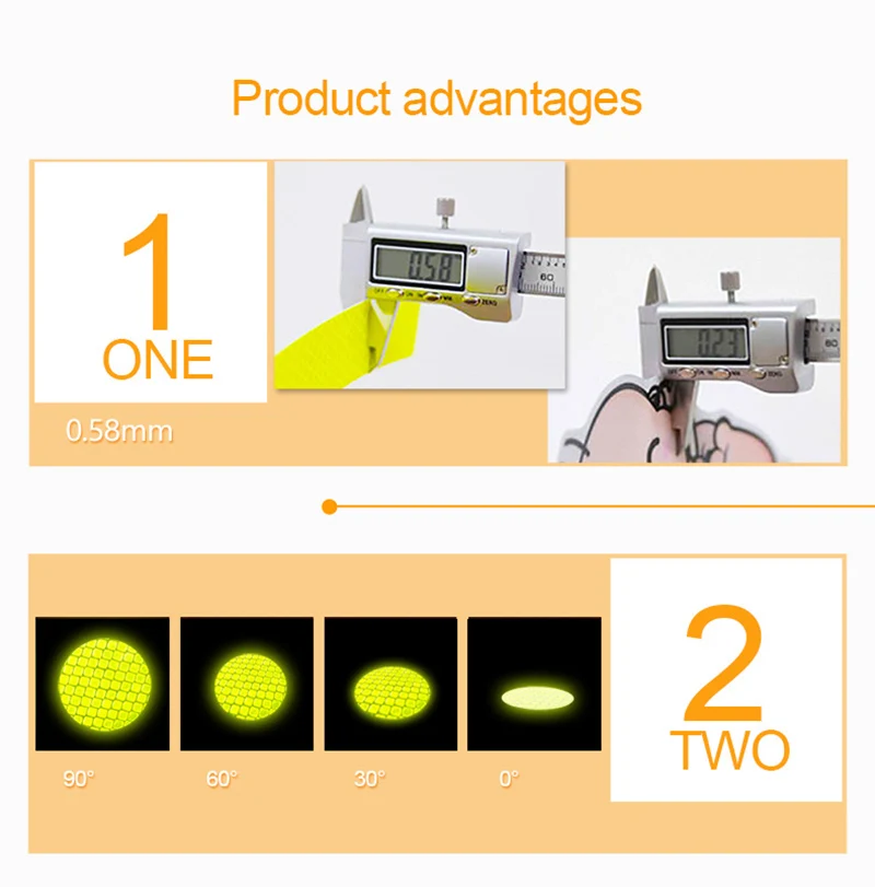 Bicycle Reflective Sticker Motorbike Scooter Night Warning Reflector Film Cycling Decal Tape Bike Stickers Accessories PA0144 (14)