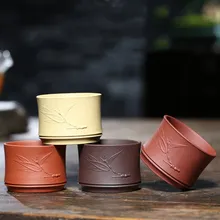 Фиолетовый песок бамбуковый чай мастер чашка креативный фарфор маленькая чайная чаша чайная чашка чайный набор керамический Atique кунг-фу