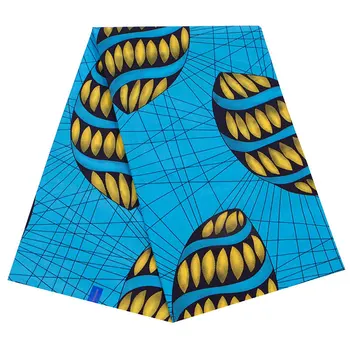 

2019 Best quality Africa Ankara printing wax real dutch wax new Bazin fabric pure cotton sewing material for dress 6yards