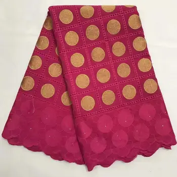 

eyelet African cotton Lace Fabric african hollow out swiss voile lace fabric for wedding dress JFJA031