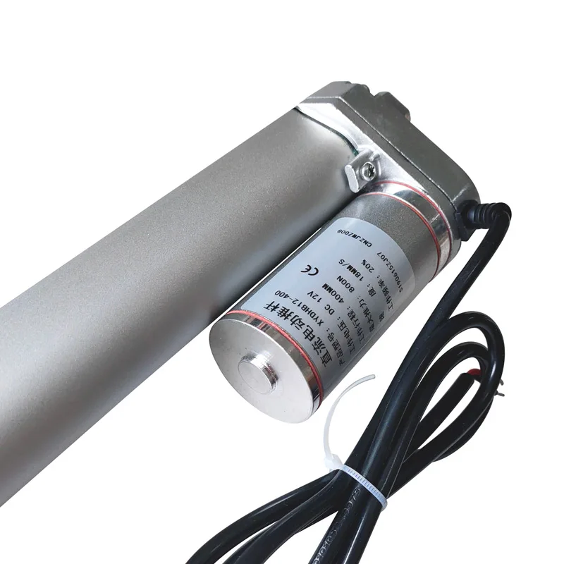 Support pour machines automatisées 200mm Three T Actionneur linéaire électrique DC 12V Force 900N Course 50mm-450mm Actionneur linéaire Ascenseur Moteur électrique