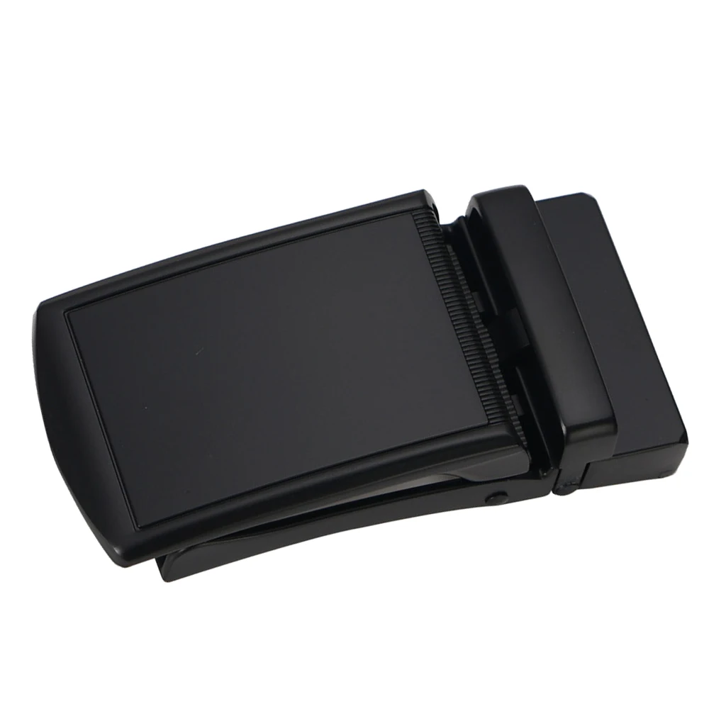 Fashion Alloy Automatic Buckle Ratchet Black Belt Buckle 40mm Width for Men