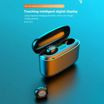 

TWS Bluetooth 5.0 Earphone Stereo Wireless Earbus HIFI Sound Sport Earphones Handsfree Gaming Headset with Mic IPX7 Waterproof
