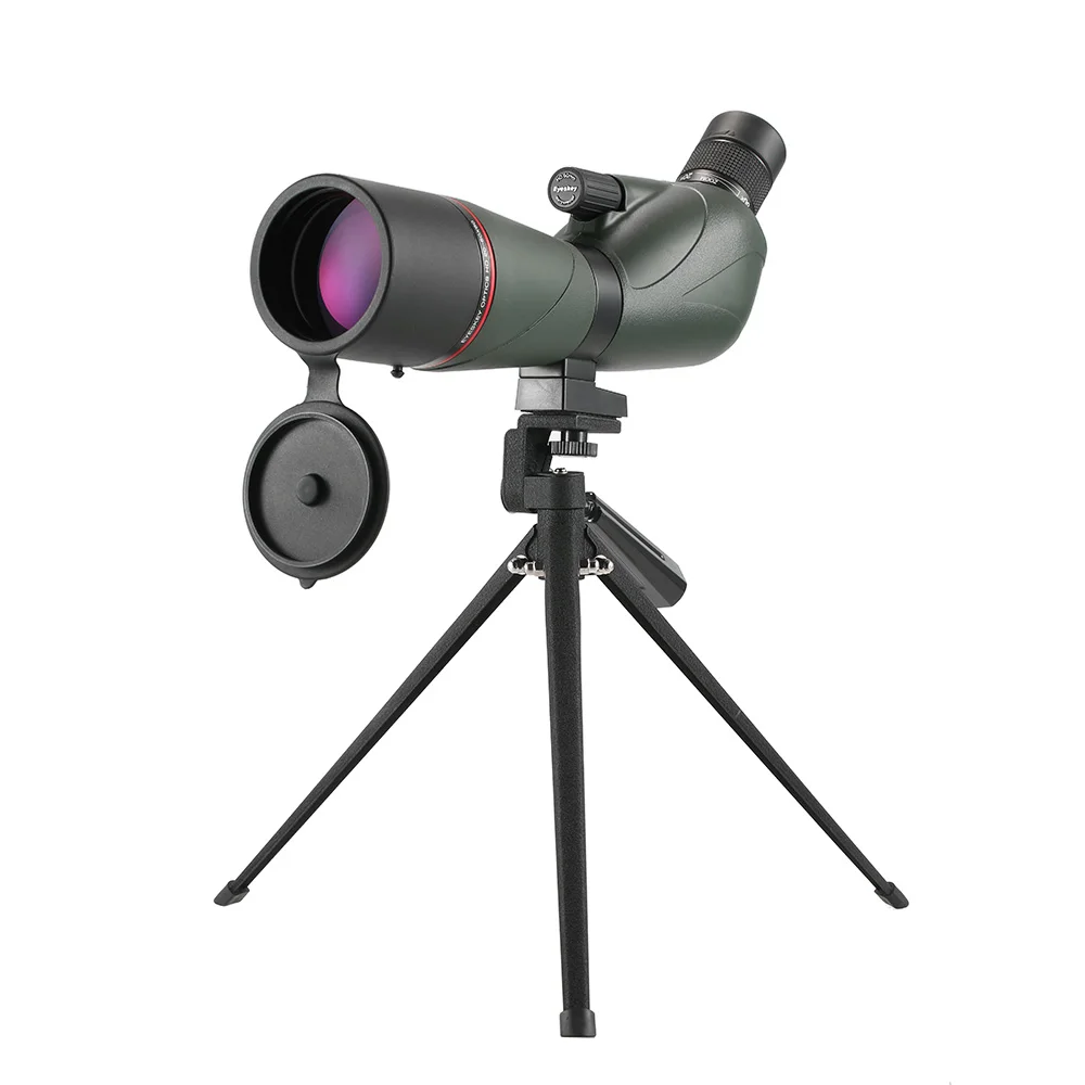 

Eyeskey 20-60x60 Angled Spotting Scope BaK4 Waterproof Fogproof Portable Travel Scope Monocular Telescope with Tripod Carry Case