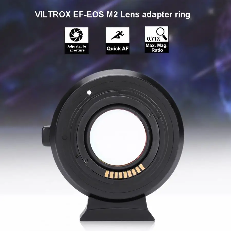 Макросъемное кольцо VILTROX EF-EOS M2 Focal Booster адаптер 0.71X для объектива Canon EF для камеры Canon EOS-M аксессуары