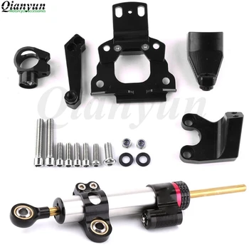 

CNC Aluminum Motorbike Adjustable Motorcycles Steering Stabilize Damper Bracket Mount Kit for Kawasaki Z650 2017-2018 2017 2018
