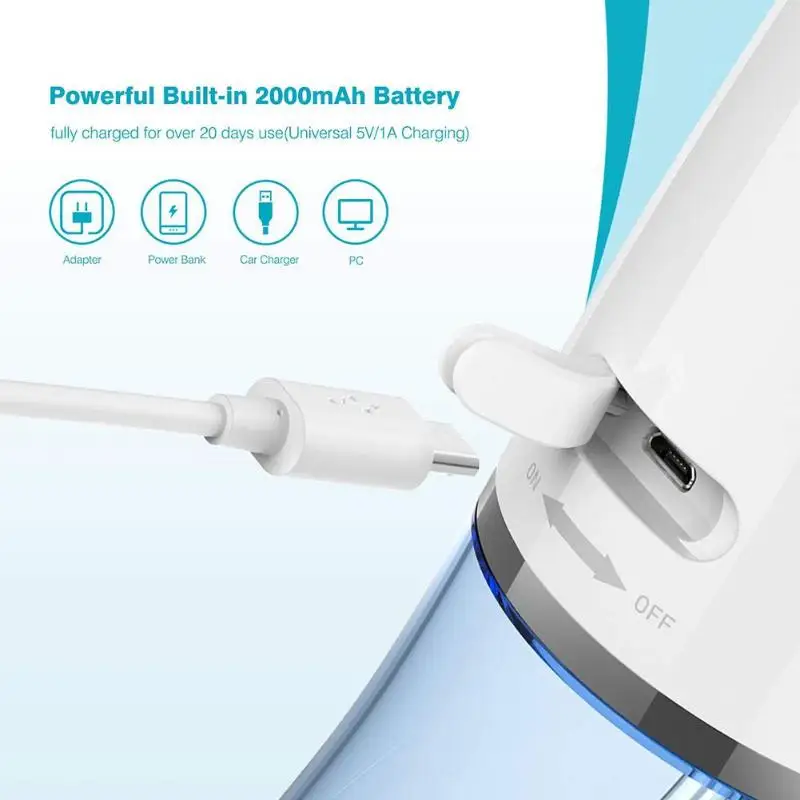 300 мл перезаряжаемый ирригатор для полости рта Зубная Вода Flosser резервуар для воды очиститель зубов инструменты для ухода за полостью рта