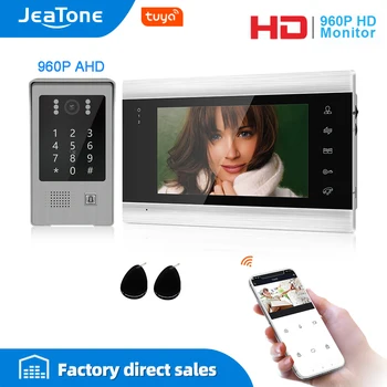 

Jeatone 960P Tuya WiFi IP Video Door Phone Video Intercom Code Keypad/RFID Card/APP Unlock Motion Detection Access Control kits