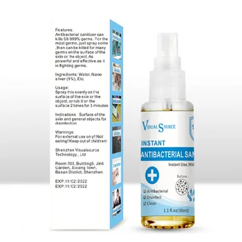 

30ML Disinfectant Spray Disinfectant All-Purpose Cleaner Alcohol-Free Bacteriostatic Portable Mini All in One Kills Spray Clean