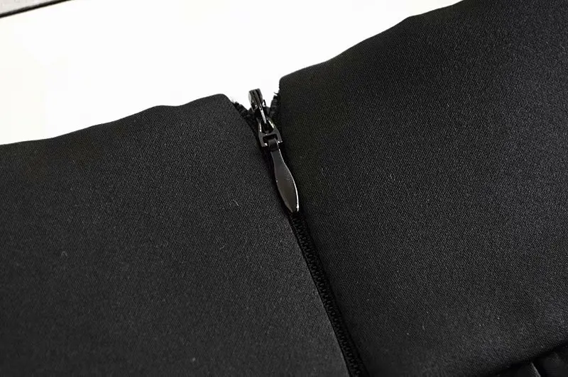 Шикарные черные юбки женские атласные сзади мини-юбка на молнии faldas mujer moda Мода ropa mujer