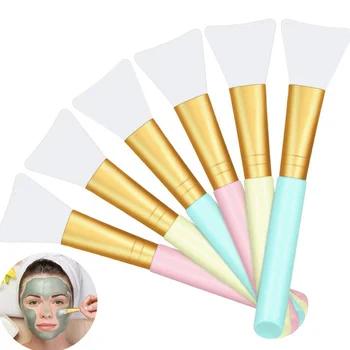 

Beauty Silicone Facial Treatment Brush Soft Head Silicone Brush Beauty Salon Special Facial Treatment Brush Self-Made Mask Apply