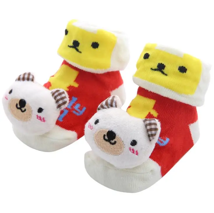 Newborn Baby Socks Rubber Anti Slip Floor Kids Toddlers Fashion Animal Newborn Cute Sock Shoes Winter Socks for Baby Girl - Цвет: 11