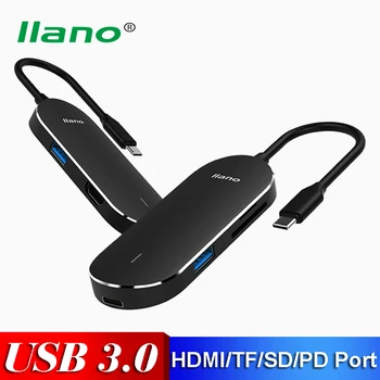 5 in 1 USB Type C HUB to HDMI TF SD Multi USB3.0 Power Adapter With PD Port For MacBook Pro Air Dock USB-C USB HUB Splitter Hab
5 in 1 USB Type C HUB to HDMI TF SD Multi USB3.0 Power Adapter With PD Port For MacBook Pro Air Dock USB-C USB HUB Splitter Hab