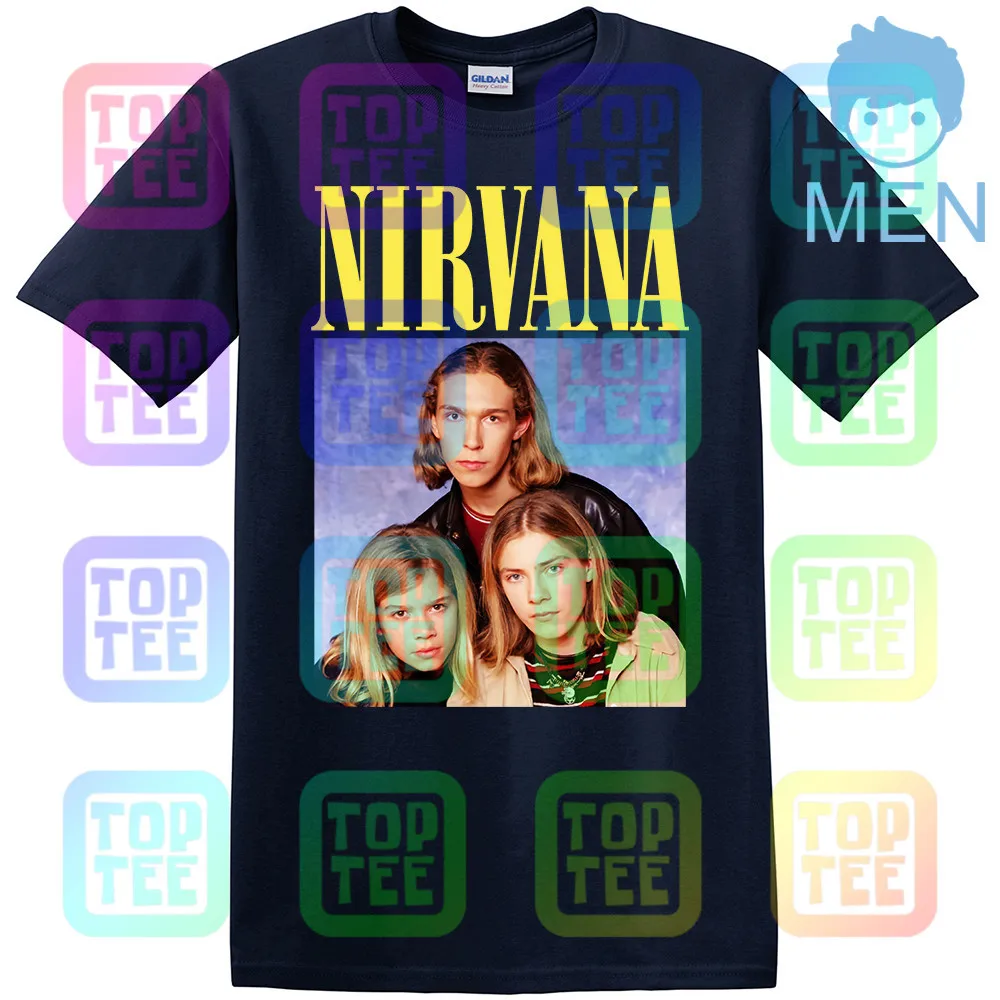 Новинка Nirvana Hanson футболка уличная одежда размер S-3Xl - Цвет: MEN-NAVY