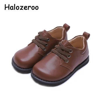 

Autumn New Baby Girls Rome Shoes Children Slip On Shoes Kids Casual Flats Boys Brand Shoes Toddler Oxford Brown Leather Shoes