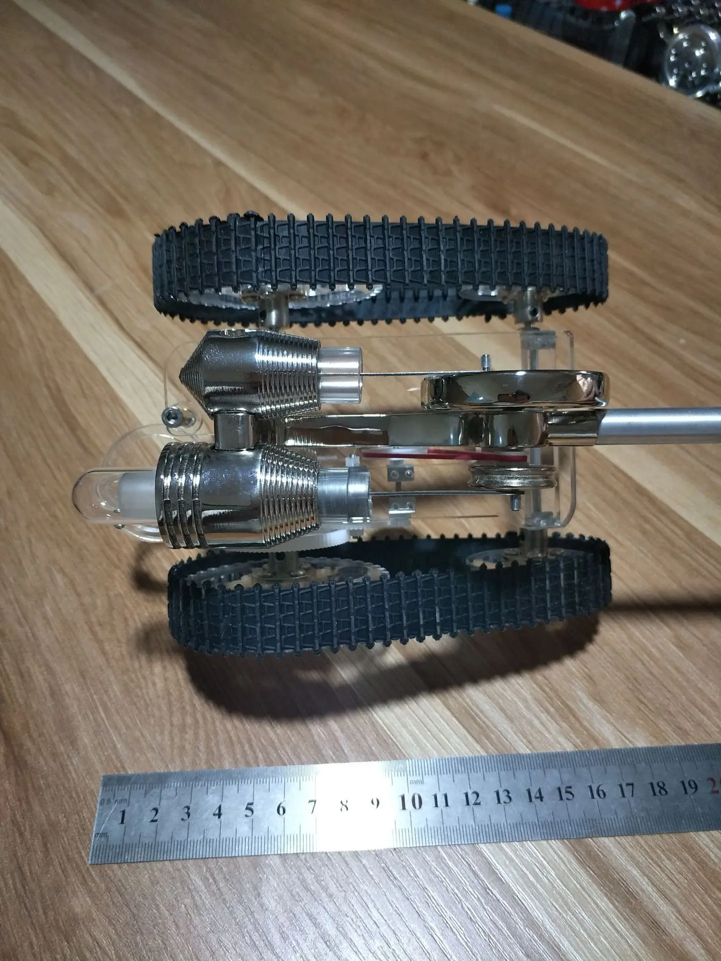 Двигатель Стирлинга микро модель внутреннего сгорания танка беспроводной пульт дистанционного управления автомобиля науки малая производственная игрушки для экспериментов подарок