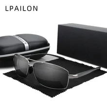 LPAILON квадратные Ретро Мужские поляризационные солнцезащитные очки винтажные классические ретро брендовые Дизайнерские мужские солнцезащитные очки водительские Оттенки UV400