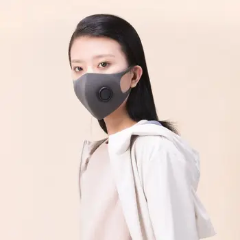 

Face Mask Adjustable 3D Design Lightwight Breathing Valve Sponge Mask Dustproof Mouth Mask for Adult