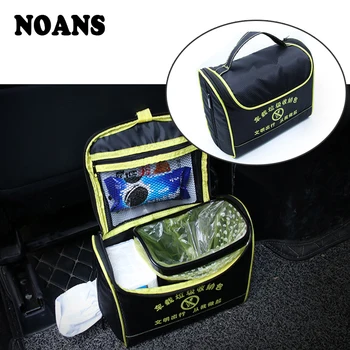 

NOANS Car Polyester Garbage Storage Bag Auto Trash Bin Styling For Toyota Coralla CHR Fiat 500 Punto Renault megane duster 2 3