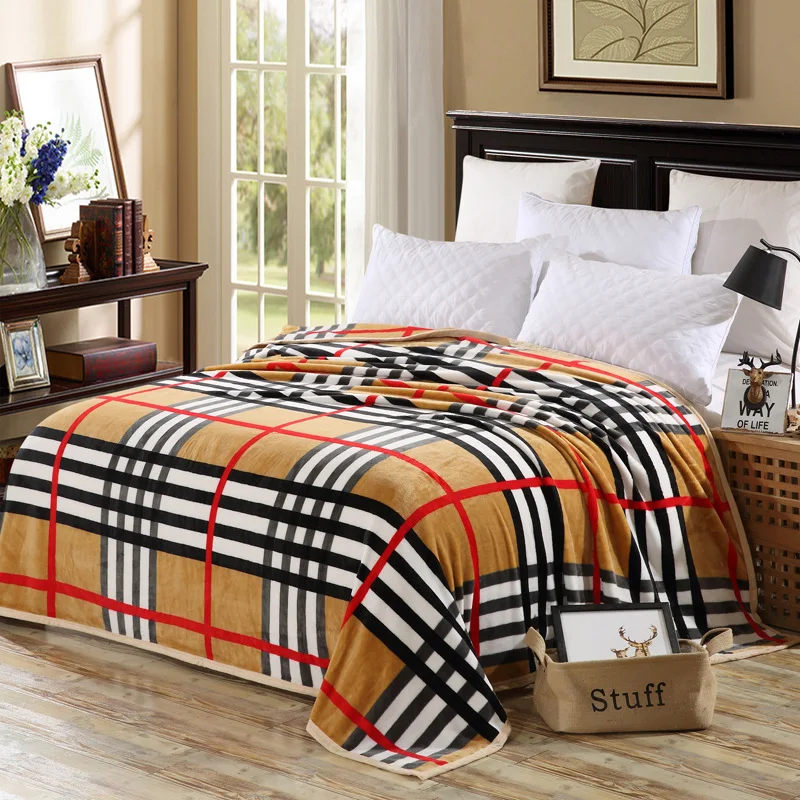 

Thick Warm Cloud Mink Cashmere Blanket Flannel Blanket Office Blanket Multi-Specification