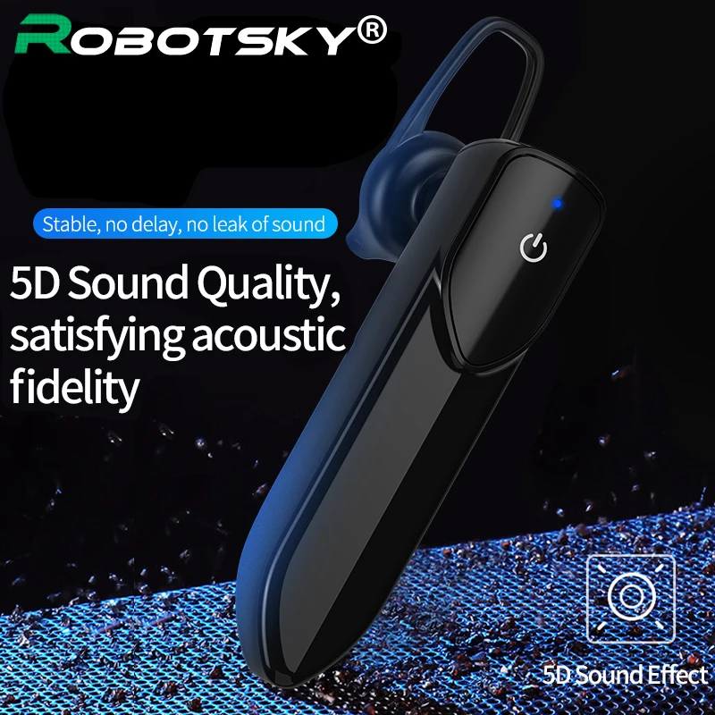 V19 Bluetooth Earphones Wireless Mini Stereo Noise Conceling Handsfree With Mic Headphones Earpiece Earbuds For IOS Android 1PC
