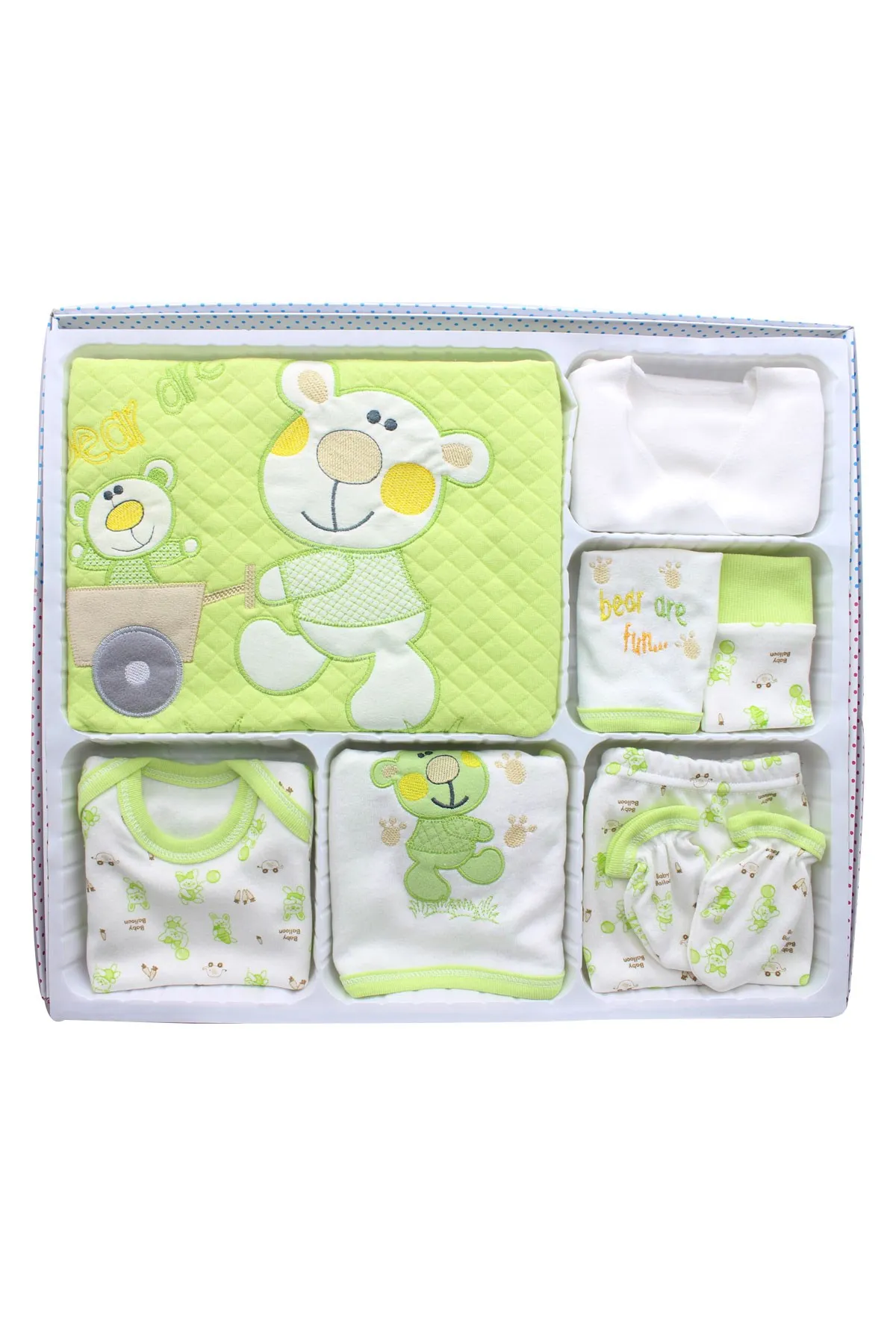 

Green The Teddy bears Baby 10 Lu Hospital OUT set K961