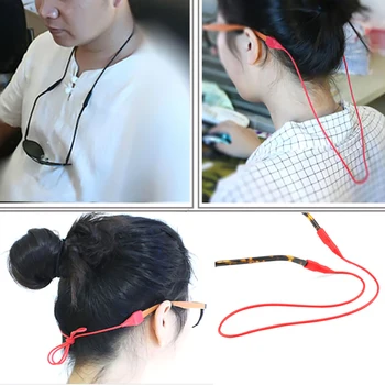 캔디 컬러 탄성 실리콘 안경 스트랩 선글라스 체인 스포츠 안티-슬립 문자열 안경 밧줄 밴드 코드 홀더