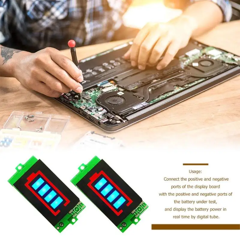 

Battery Tester BMS PCB Protection Board Lithium Battery Capacity Indicator Balance Test Board