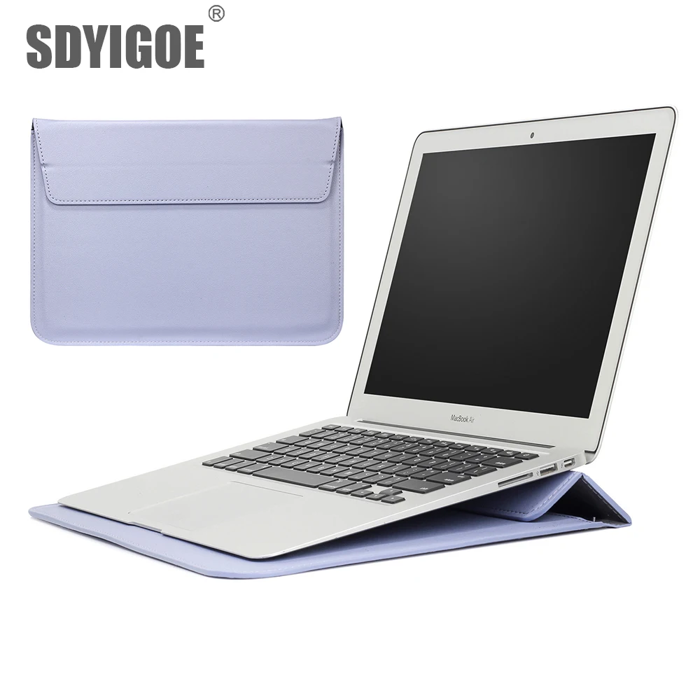 Сумка для ноутбука для Macbook 11/13 сумка для защиты рукава A1932 Air 13 Pro A2159 A1466 чехол для ноутбука PU кожаный чехол-подставка