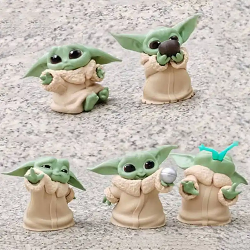 Figurine De Bebe Yoda Grogu Jouets D Action Star Wars Pour Enfants Cadeaux De Noel 5 6cm Pieces Ensemble Aliexpress