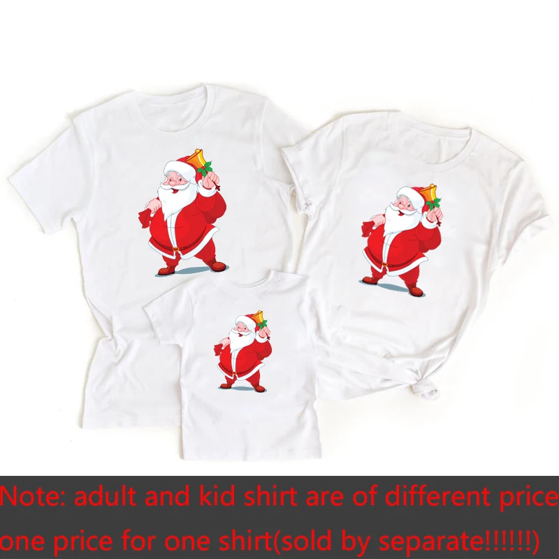 thumbnail image 1 of Camisetas familiares de Navidad de Papá Noel Camisetas familiares de Navidad Camisetas de papá, mamá y yo Ropa navideña a juego para toda la familia, 1 of 5