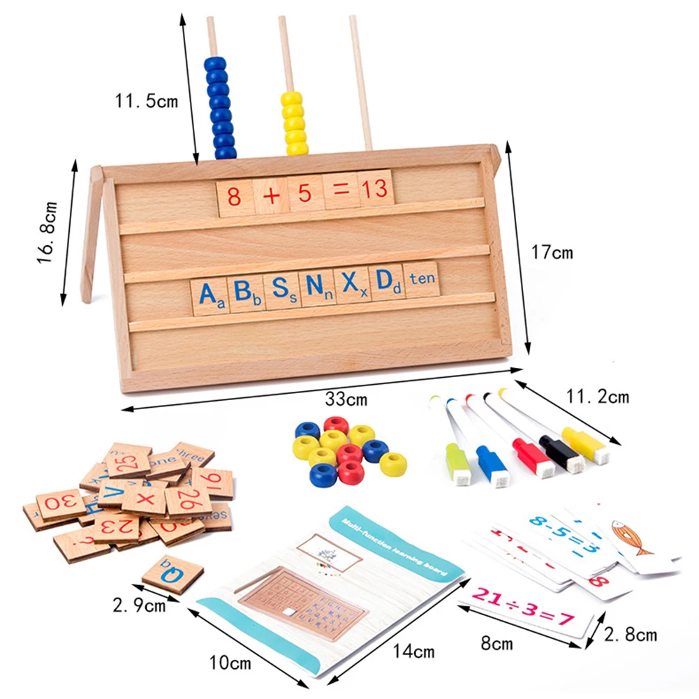 Деревянные английские буквы количество обучение по головоломкам живопись доска раннее образование игрушка Математика обучающий