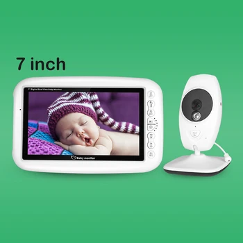 

7 Inch Wireless Baby Monitor 720P HD Screen Camera Night Vision Intercom Lullaby Nanny Video Baby Monitor Supports Screen Switch