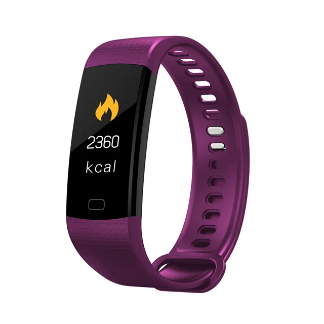 purple LIGE Smartwatch Electronic Smart Watch Women Men Running Cycling Climbing Health Pedometer LED Color Screen Sport Smart Bracelet - Цвет: purple