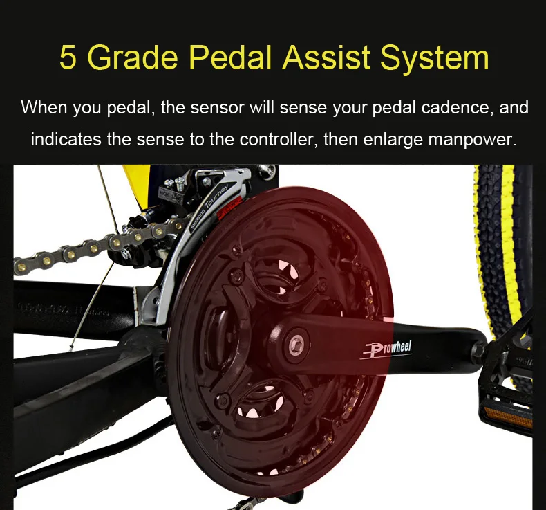 2 Wheels Electric Scooter Adults Two Wheel Electric Bicycles 26 Inch 27 Speed 48V 400W Folding Electric Bicycle (5)