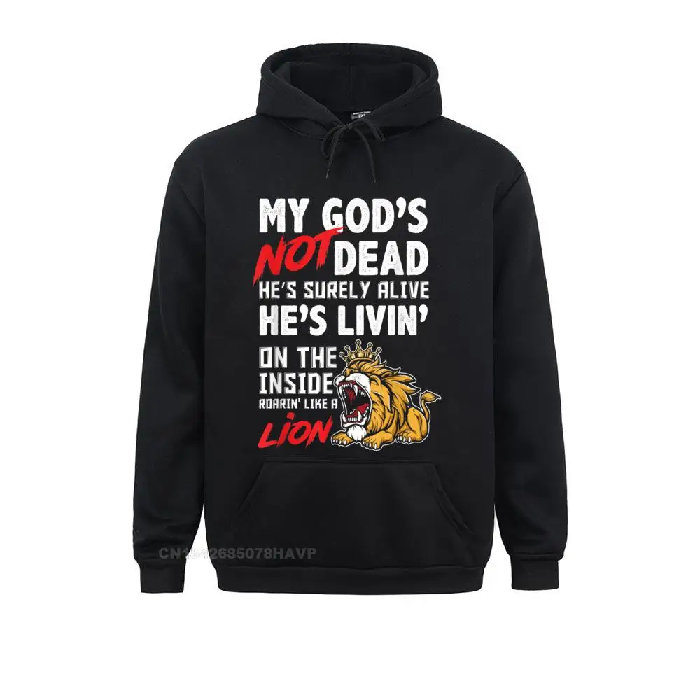 My God is Not Dead Lion Jesus Christ Christian Faith T-Shirt__97A3449 Long Sleeve Hoodies VALENTINE DAY  Women's Sweatshirts Casual Hoods 2021 Fashion My God is Not Dead Lion Jesus Christ Christian Faith T-Shirt__97A3449black